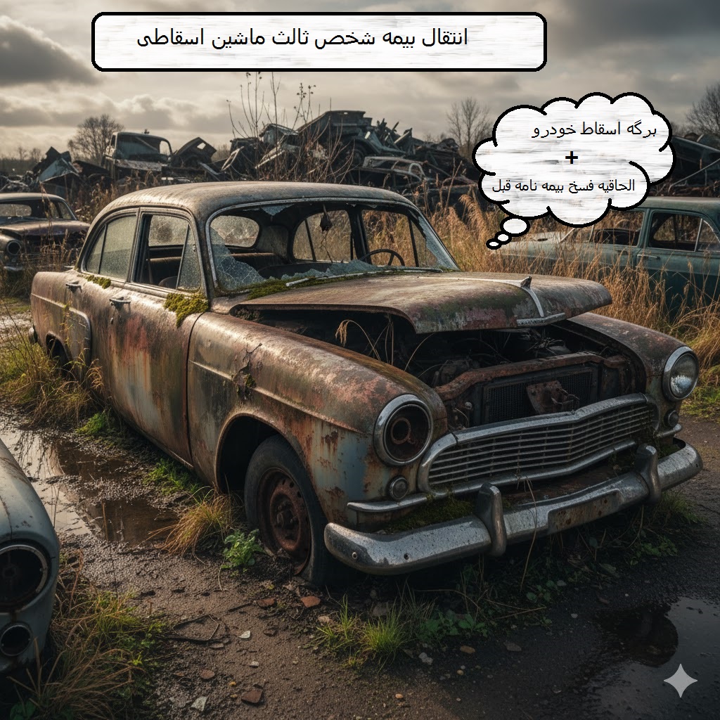 انتقال بیمه شخص ثالث خودروی اسقاطی